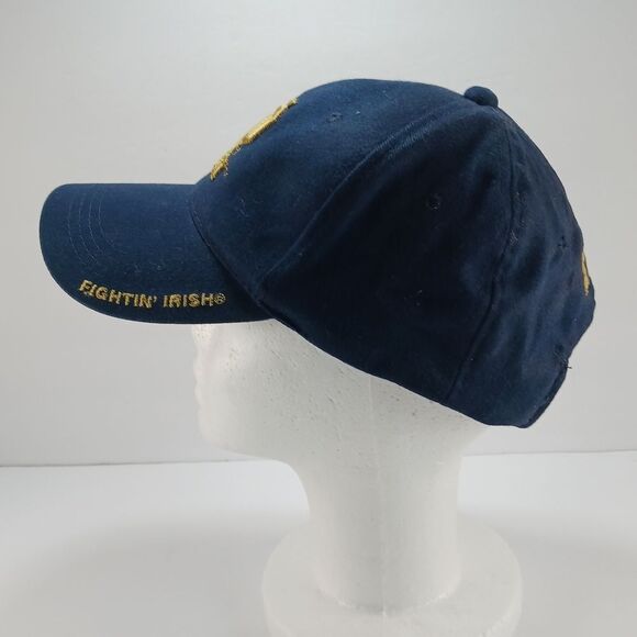 NWOT Vintage Notre Dame Fighting Irish Starter Navy Blue Strapback Hat Cap Fit - Picture 8 of 10